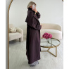 Trench long plum - DRESS DESIREE