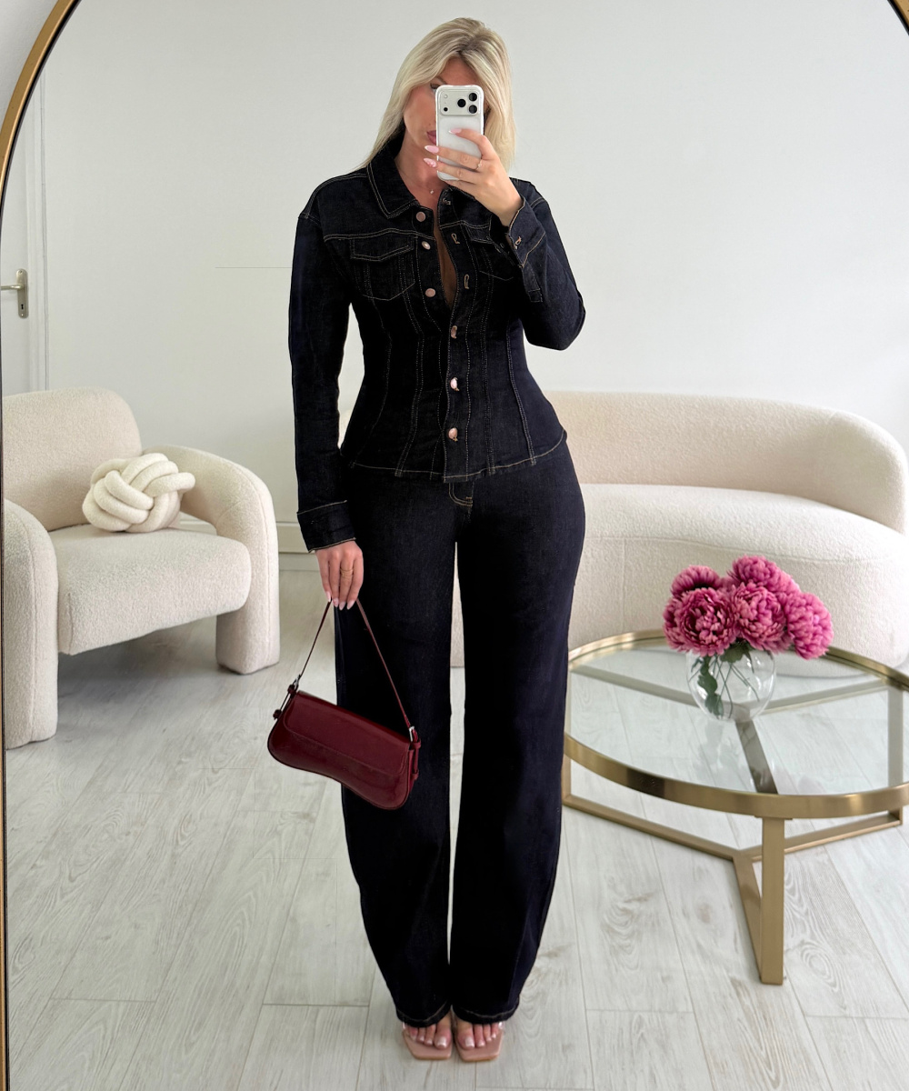 Raw balloon-cut jeans - DRESS DESIREE