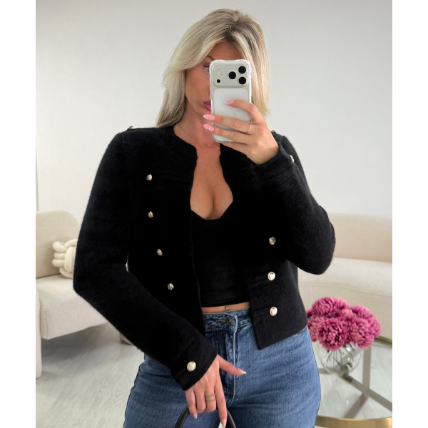 Gilet officier noir  - DRESS DESIREE