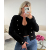 Gilet officier noir  - DRESS DESIREE