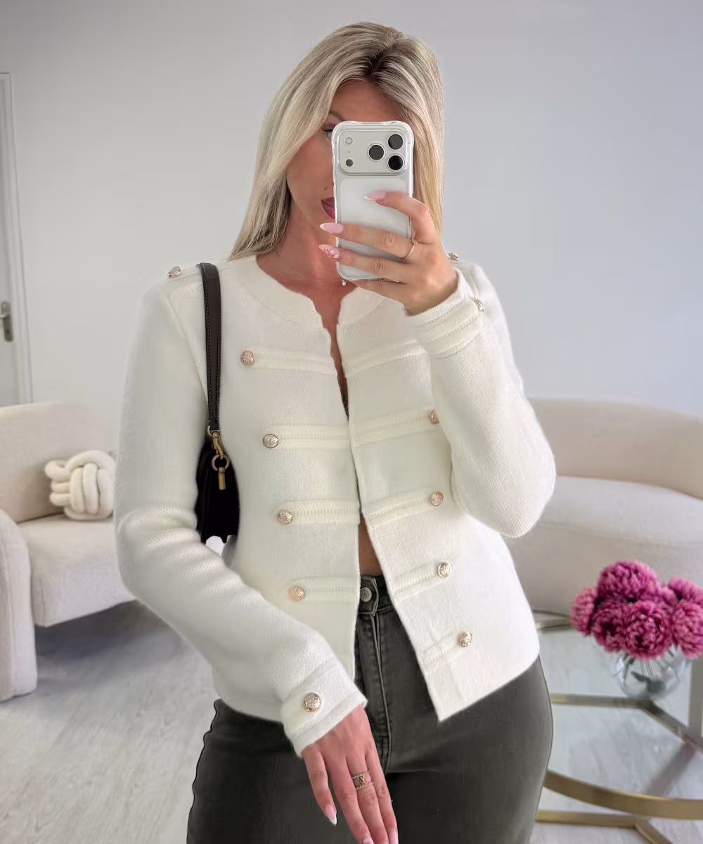 Gilet officier blanc