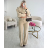 Jeans wide leg beige - DRESS DESIREE