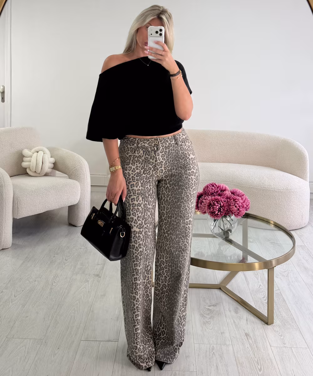 Jeans tall léopard  - DRESS DESIREE