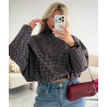 Bombers carreaux choco/bleu - DRESS DESIREE