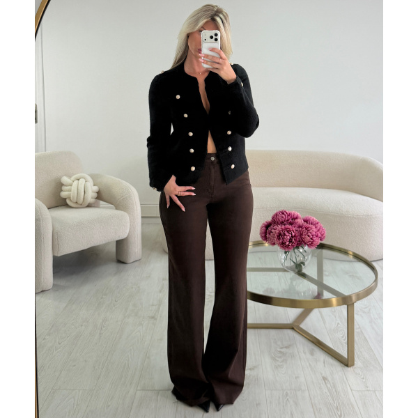 Jeans extra tall marron wide leg - DRESS DESIREE