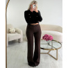 Jeans extra tall marron wide leg - DRESS DESIREE