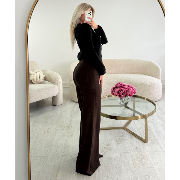 Jeans extra tall marron wide leg - DRESS DESIREE