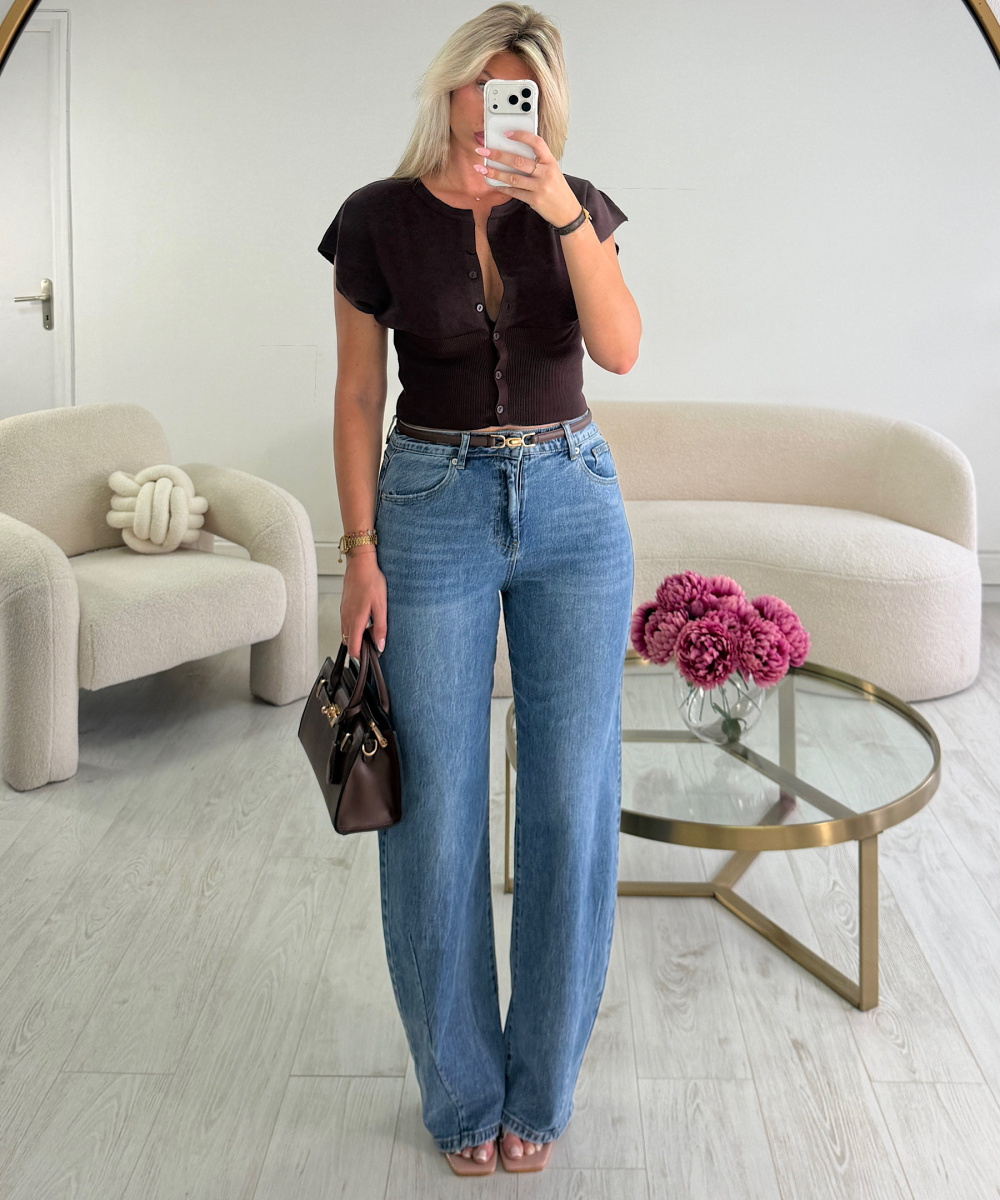 Jeans extra tall ballon bleu - DRESS DESIREE