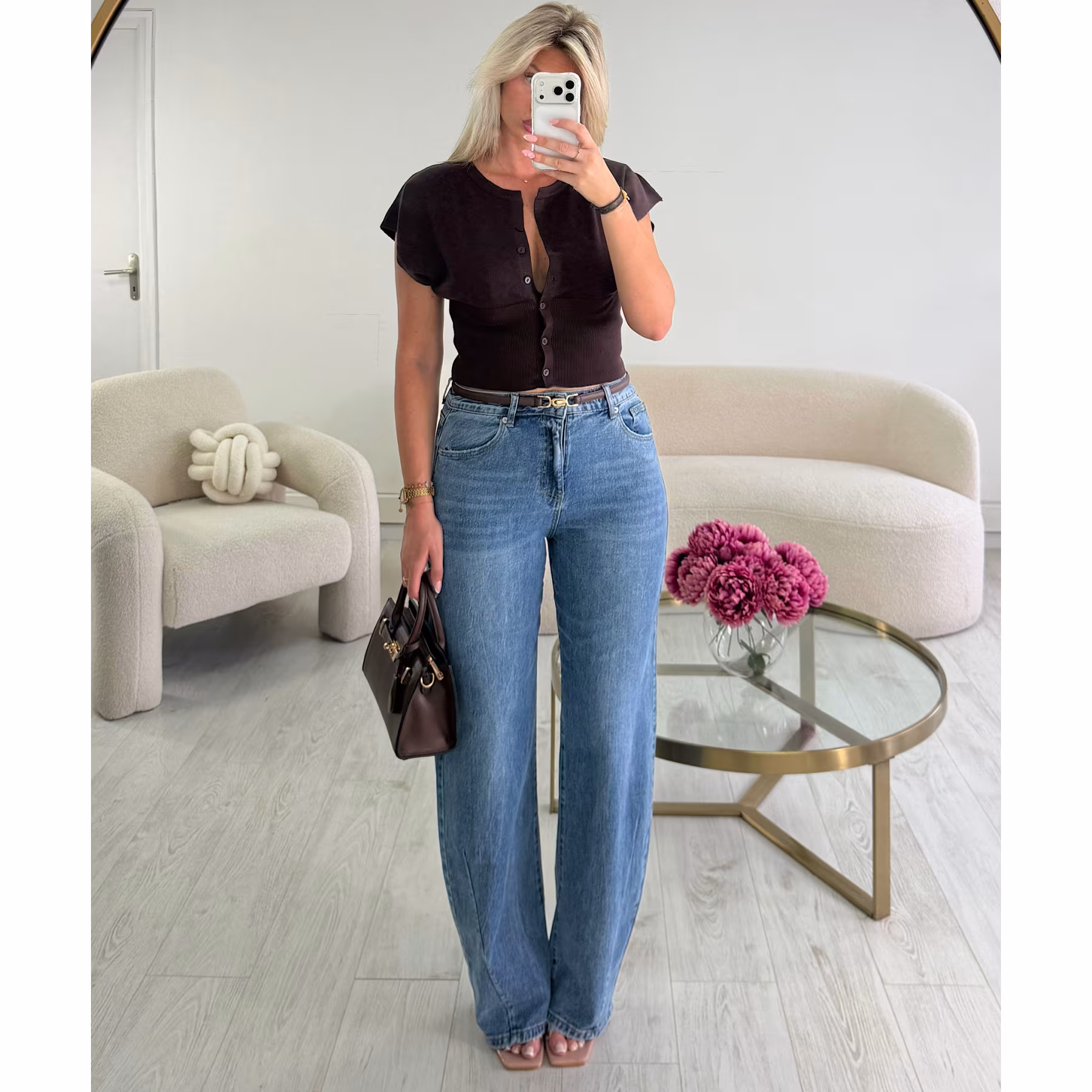 Jeans extra tall ballon bleu - DRESS DESIREE
