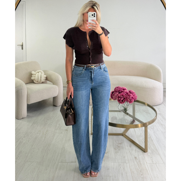 Blue extra-tall balloon jeans - DRESS DESIREE