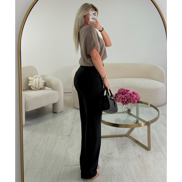 Black extra-tall balloon jeans - DRESS DESIREE