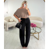 Jeans extra tall ballon noir - DRESS DESIREE