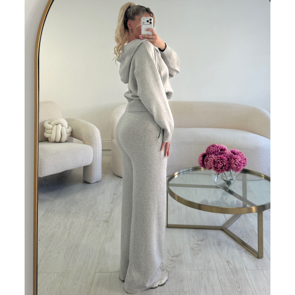 Ensemble pantalon casual gris chiné - DRESS DESIREE