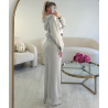 Ensemble pantalon casual gris chiné - DRESS DESIREE