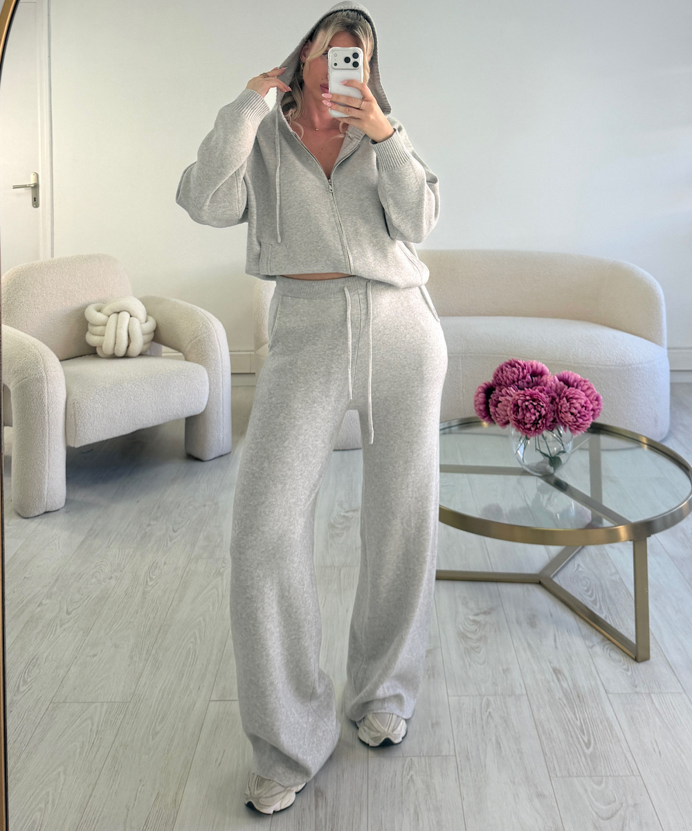 grey casual trouser set - DRESS DESIREE