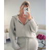 Ensemble pantalon casual gris chiné - DRESS DESIREE