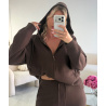 choco casual trouser set - DRESS DESIREE