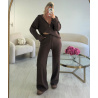 Ensemble pantalon casual choco - DRESS DESIREE