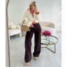 Standard brown wide leg jeans - DRESS DESIREE