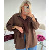 Chocolate suede shirt – Duo Polo