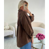 Chocolate suede shirt – Duo Polo