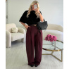 Standard Barrel Pants in Burgundy