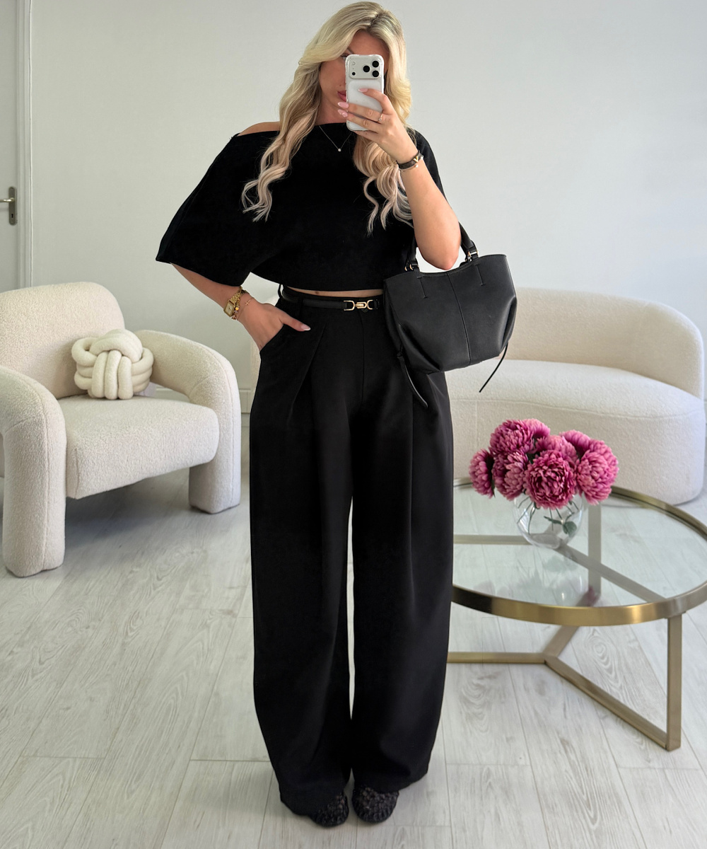 Pantalon barrel noir - DRESS DESIREE