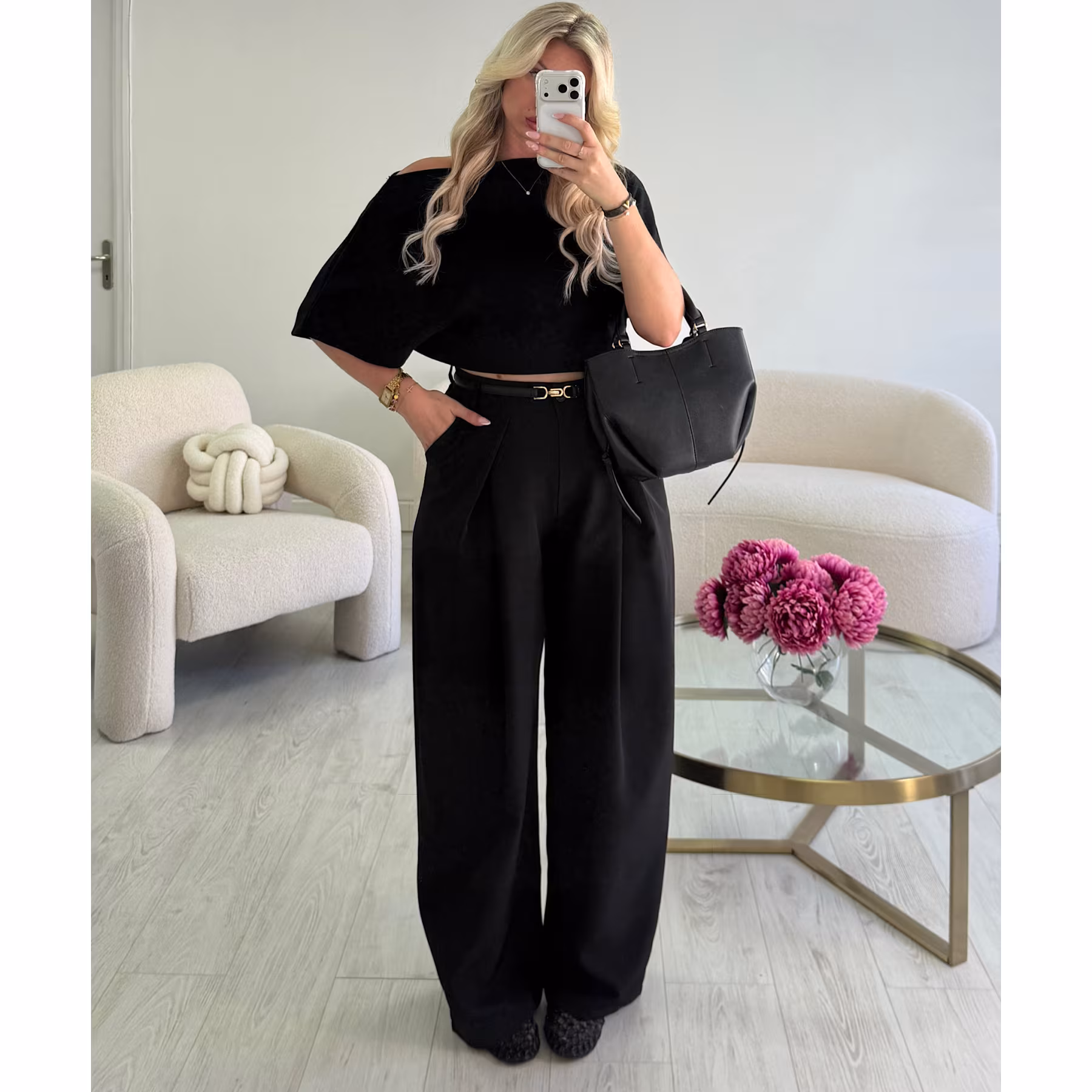 Pantalon barrel noir - DRESS DESIREE