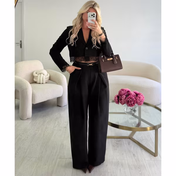 Pantalon barrel noir - DRESS DESIREE