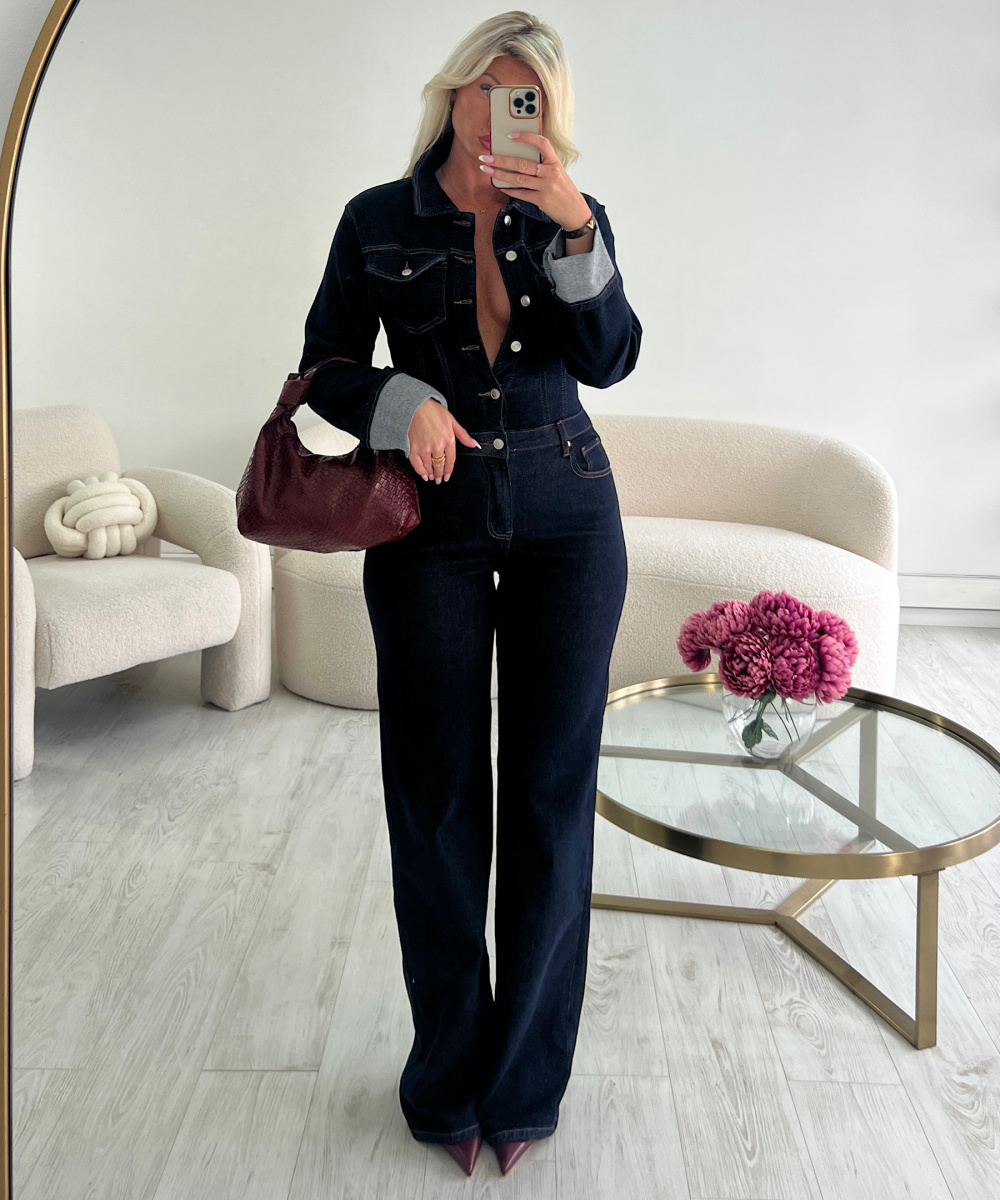 Combipantalon jeans brut Tall