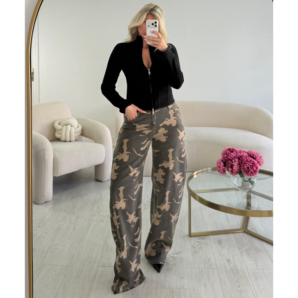 Jeans Tall ballon camouflage - DRESS DESIREE