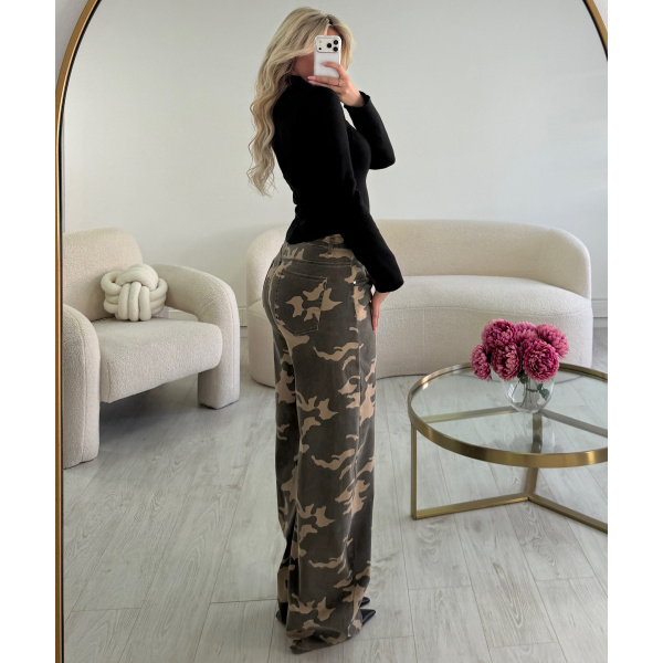 Jeans Tall ballon camouflage - DRESS DESIREE