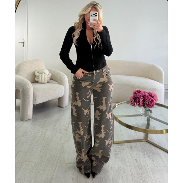 Jeans Tall ballon camouflage - DRESS DESIREE