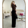 Black Tall double-breasted trousers - DRESS DESIREE
