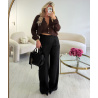 Pantalon Tall croisé noir - DRESS DESIREE