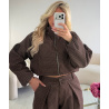 Bombers carreaux choco- DRESS DESIREE