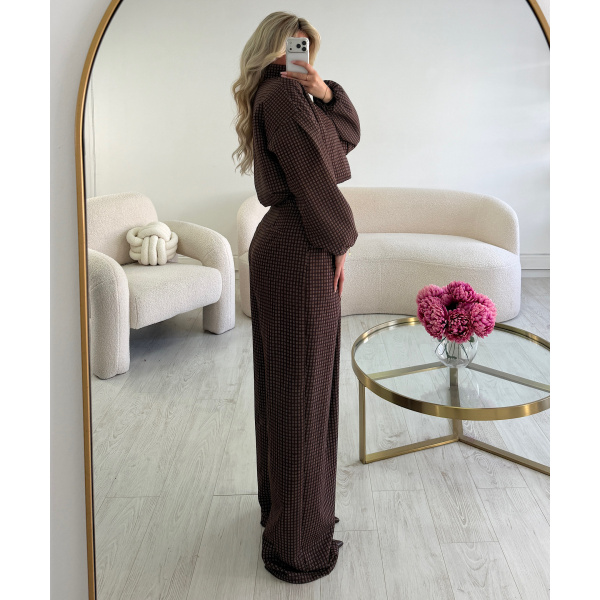 Bombers carreaux choco- DRESS DESIREE
