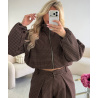 Bombers carreaux choco- DRESS DESIREE