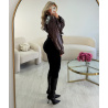 black sheath dress with suspenders