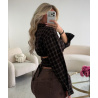 Chemise carreaux dos ouvert - DRESS DESIREE