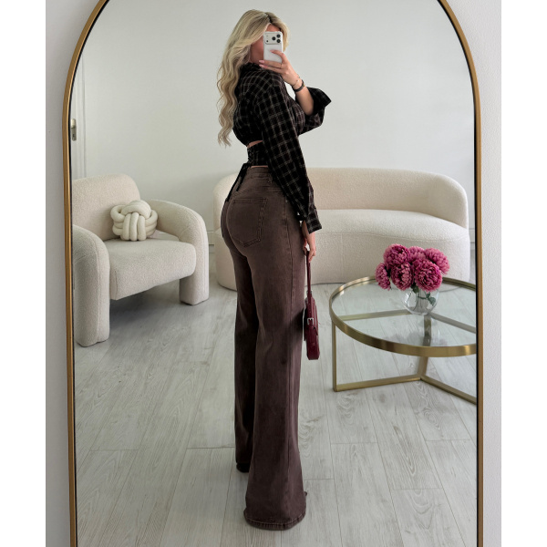 Chemise carreaux dos ouvert - DRESS DESIREE