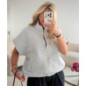 Sweat sans manches gris chiné  - DRESS DESIREE