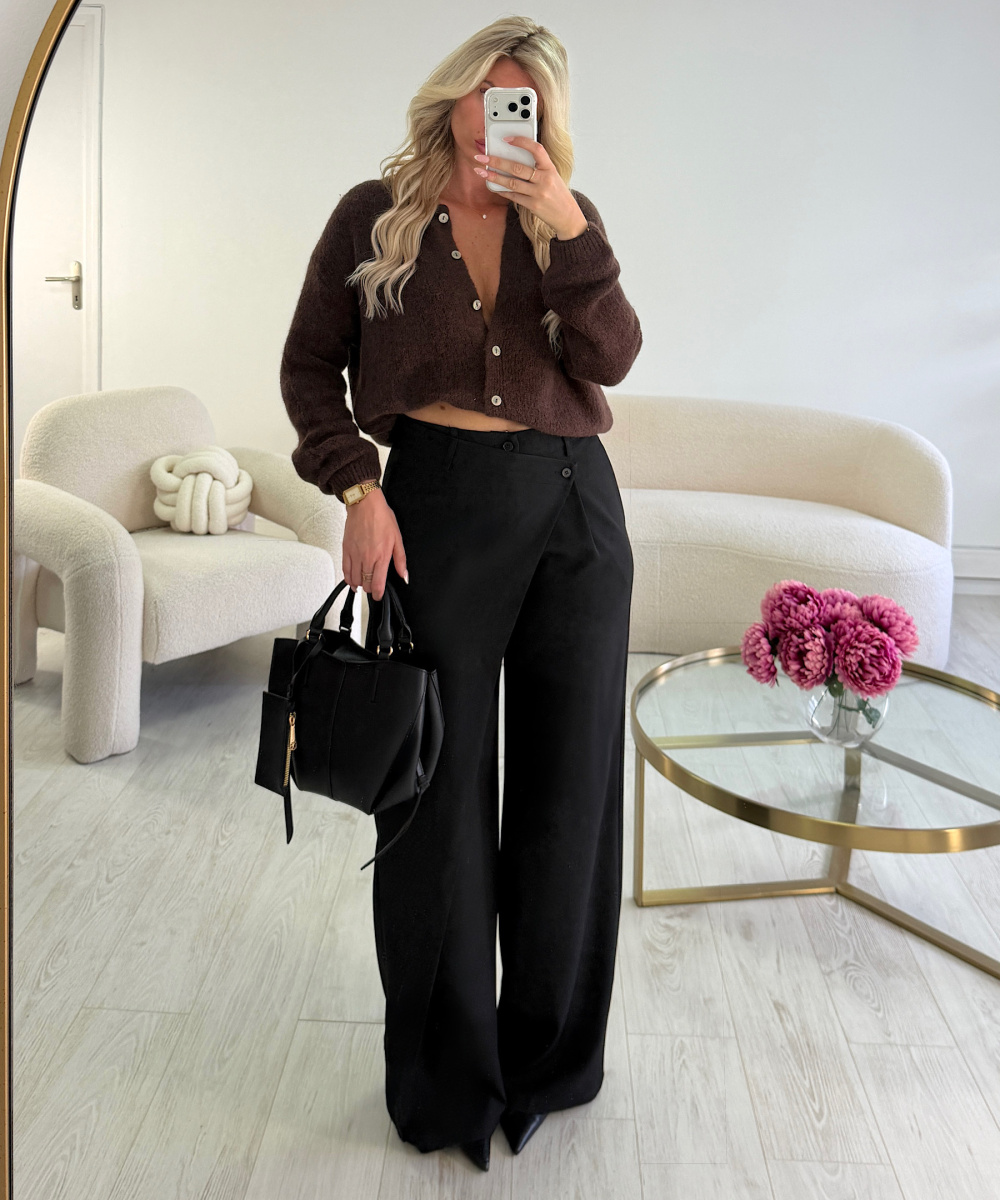 Brown button-up jumper/cardigan