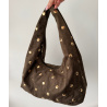 Sac daim clouté kaki  - DRESS DESIREE