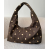 Khaki Suede Studded Bag - DRESS DESIREE
