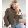 Blazer carreaux manches rayures - DRESS DESIREE