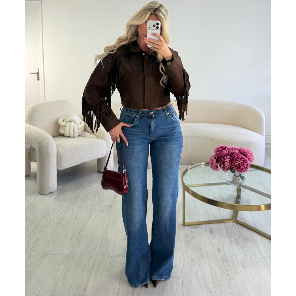 Blue Tall Wide-Leg Jeans - DRESS DESIREE