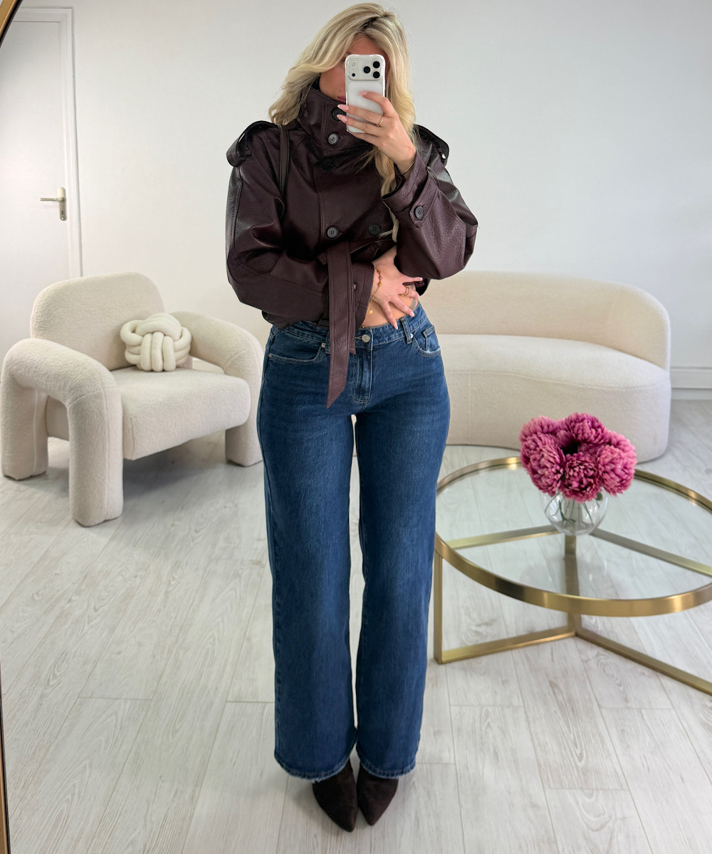 Jeans standard wide leg bleu - DRESS DESIREE