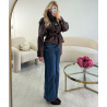 Standard wide-leg blue jeans - DRESS DESIREE