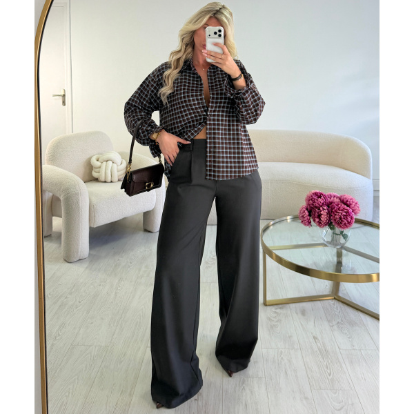 Chemise carreaux dos ouvert - DRESS DESIREE